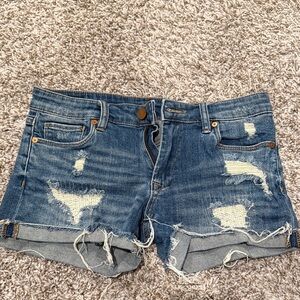 Distressed Denim Women Jean Shorts
